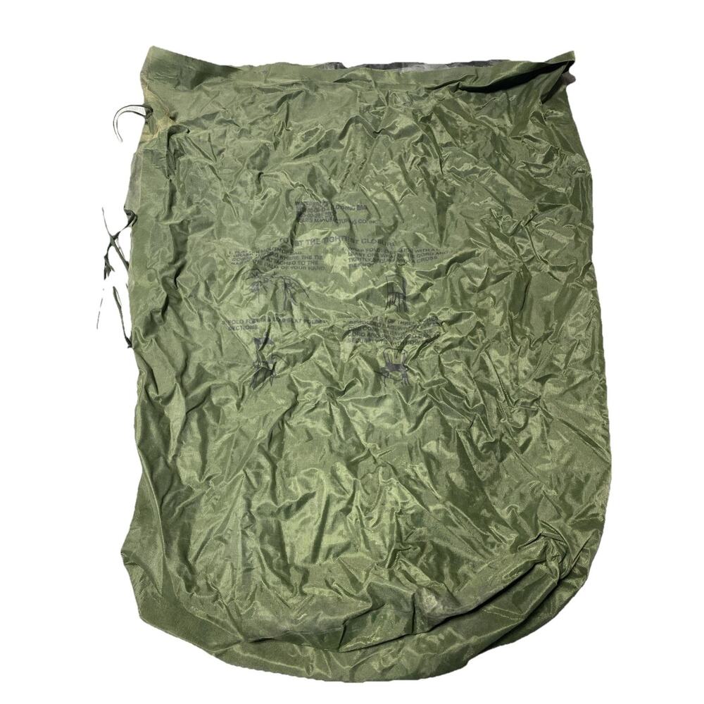 US Army Military Clothing Laundry Bag Sack Draw String Cinch Green Tactical USA